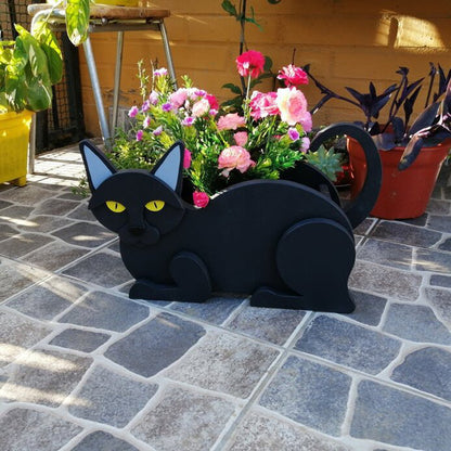 Garden Art Craft Decoration Animal Cat Flowerpot