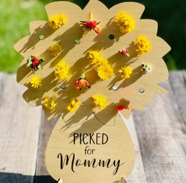 Rustic Flower's Holder Wooden Stand Craft