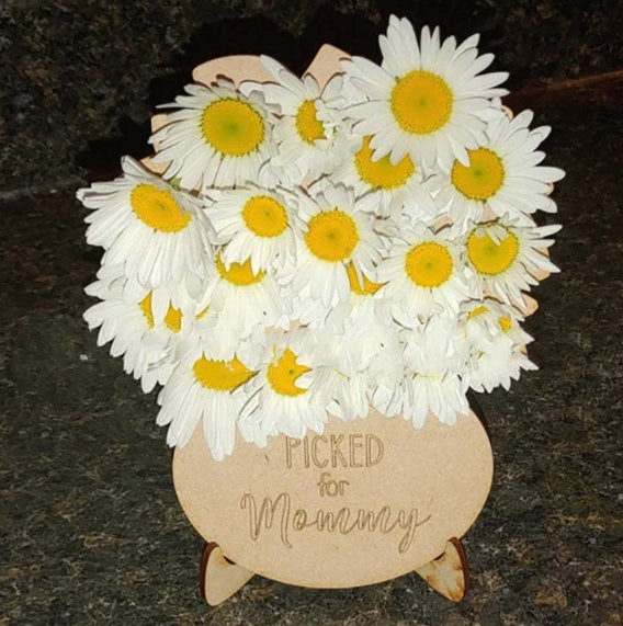 Rustic Flower's Holder Wooden Stand Craft